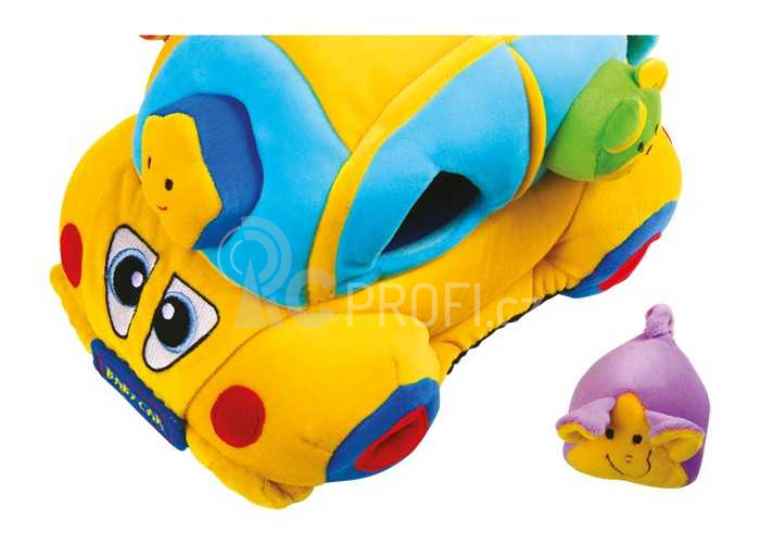 Small Foot Textilní hračky auto se zasunovacími tvary