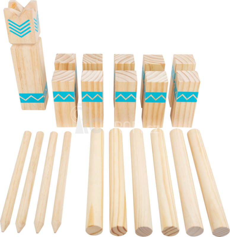 Small Foot Vikingské kostky Kubb - poškozený obal