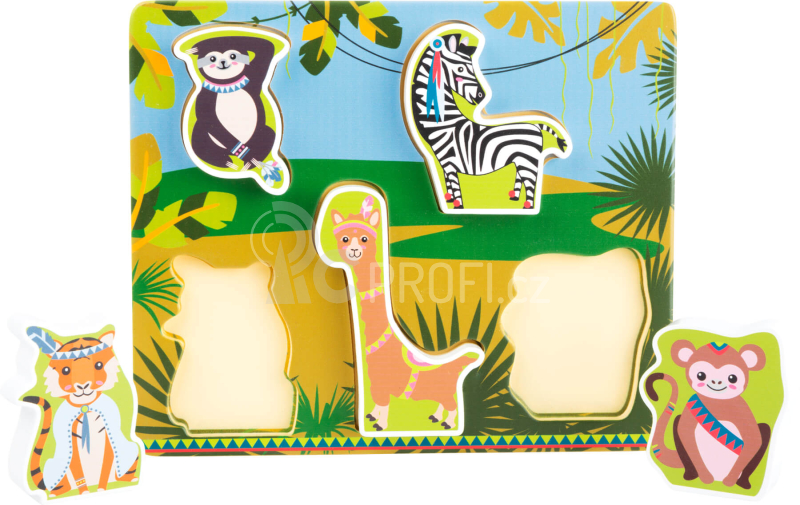 Small Foot Vkládací puzzle Jungle