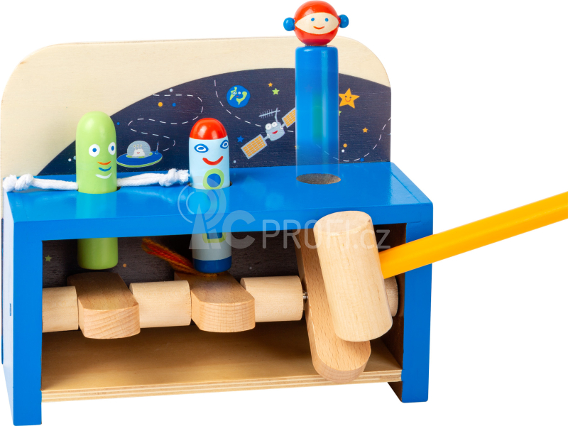 Small Foot Zatloukačka s raketami Space
