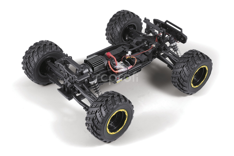 RC auto Smyter MT 1/12 4WD Electric Monster Truck, žlutá