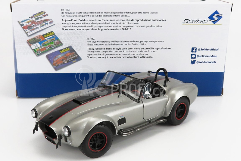 Solido Ac cobra Shelby Cobra 427 S/c Mkii Spider 1965 1:18 Silver