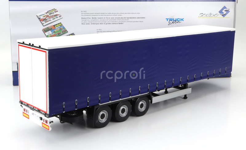 Solido Accessories Trailer For Truck - Rimorchio 1:24 Modrá Bílá