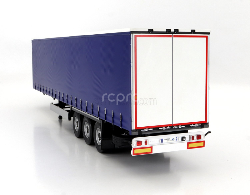 Solido Accessories Trailer For Truck - Rimorchio 1:24 Modrá Bílá