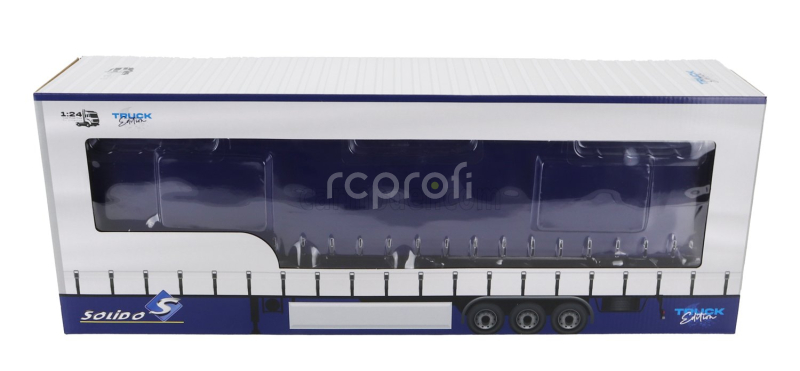 Solido Accessories Trailer For Truck - Rimorchio 1:24 Modrá Bílá