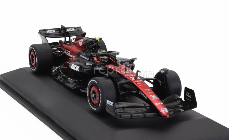 Solido Alfa romeo F1  C43 Team Stake N 24 Australian Gp 2023 Guanyu Zhou 1:43 Černá Červená