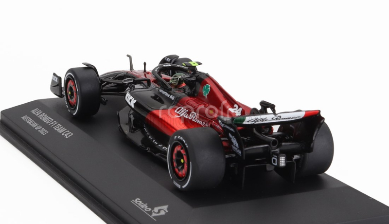 Solido Alfa romeo F1  C43 Team Stake N 24 Australian Gp 2023 Guanyu Zhou 1:43 Černá Červená