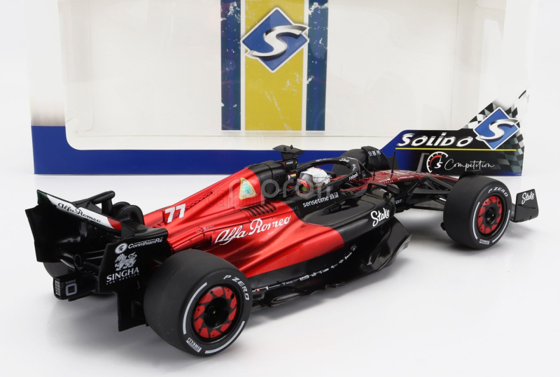 Solido Alfa romeo F1  C43 Team Stake N 77 Canada Gp 2023 Valtteri Bottas 1:18 Černá Červená