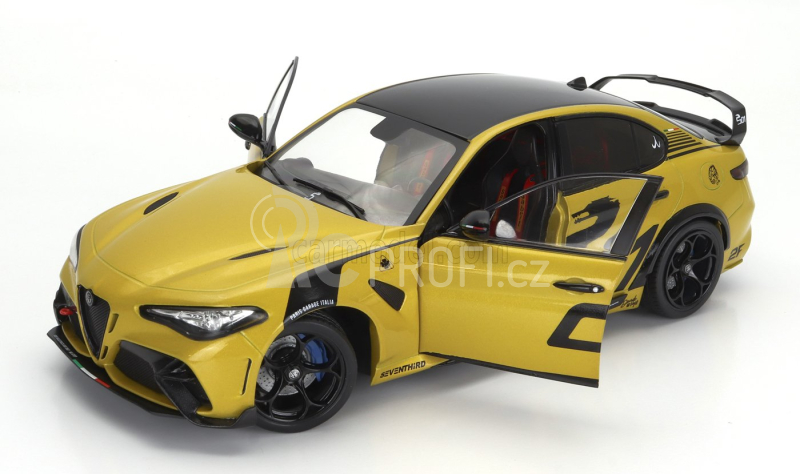 Solido Alfa romeo Giulia Gta Nagemaakt 2022 1:18 Žlutá Černá