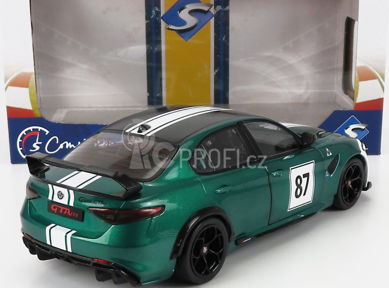 Solido Alfa romeo Giulia Gtam N 87 Nurburgring 2021 1:18 Zelená Bílá