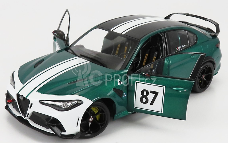 Solido Alfa romeo Giulia Gtam N 87 Nurburgring 2021 1:18 Zelená Bílá