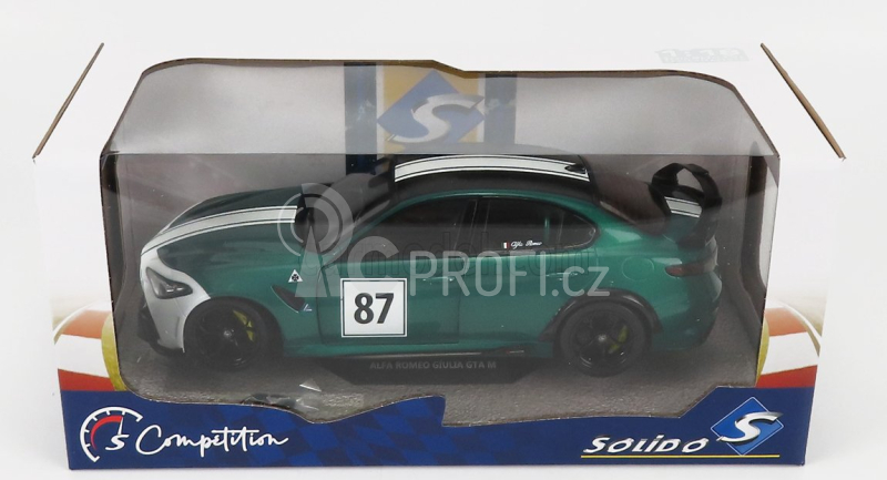 Solido Alfa romeo Giulia Gtam N 87 Nurburgring 2021 1:18 Zelená Bílá