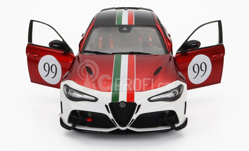 Solido Alfa romeo Giulia Gtam N 99 Racing 2022 1:18 Alfa Červená Bílá