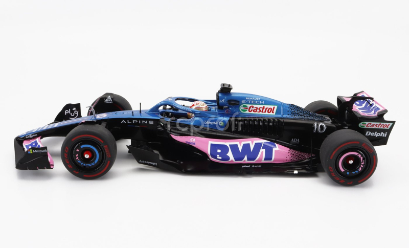 Solido Alpine F1  A523 Team Bwt Alpine N 10 3rd Dutch Gp 2023 Pierre Gasly 1:18 Modrá Růžová