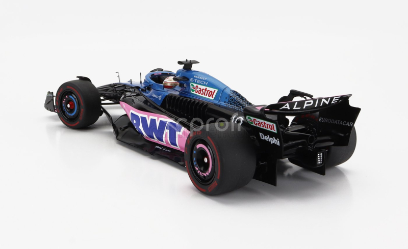 Solido Alpine F1  A523 Team Bwt Alpine N 10 3rd Dutch Gp 2023 Pierre Gasly 1:18 Modrá Růžová