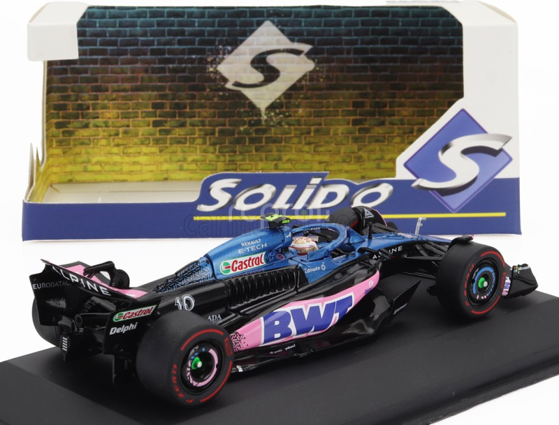 Solido Alpine F1  A523 Team Bwt Alpine N 10 3rd Dutch Gp 2023 Pierre Gasly 1:43 Modrá Růžová