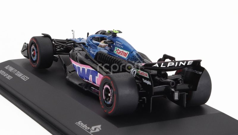 Solido Alpine F1  A523 Team Bwt Alpine N 10 3rd Dutch Gp 2023 Pierre Gasly 1:43 Modrá Růžová