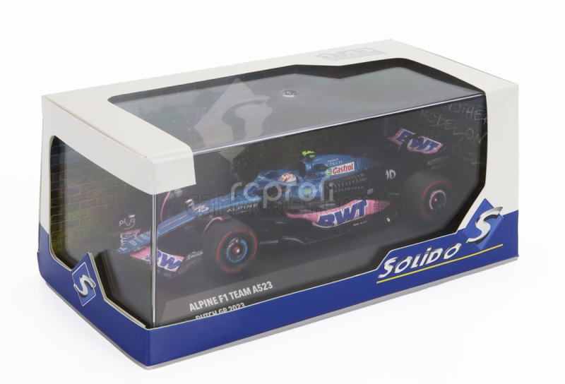 Solido Alpine F1  A523 Team Bwt Alpine N 10 3rd Dutch Gp 2023 Pierre Gasly 1:43 Modrá Růžová
