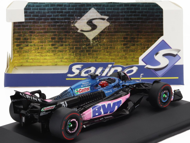 Solido Alpine F1  A523 Team Bwt Alpine N 31 3rd Monaco Gp 2023 Esteban Ocon 1:43 Modrá Růžová