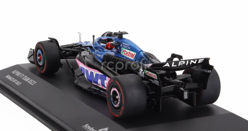 Solido Alpine F1  A523 Team Bwt Alpine N 31 3rd Monaco Gp 2023 Esteban Ocon 1:43 Modrá Růžová