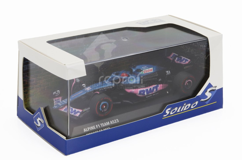 Solido Alpine F1  A523 Team Bwt Alpine N 31 3rd Monaco Gp 2023 Esteban Ocon 1:43 Modrá Růžová