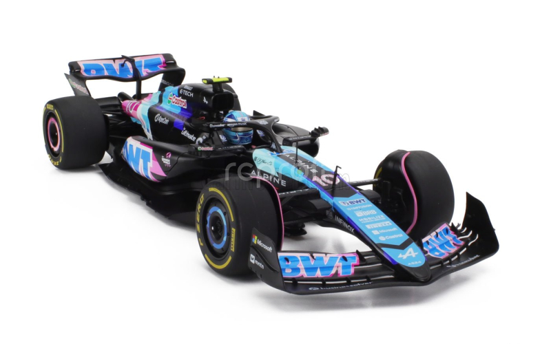 Solido Alpine F1  A524 Team Bwt Alpine N 10 Monaco Gp 2024 Pierre Gasly 1:18 Černá Modrá Růžová