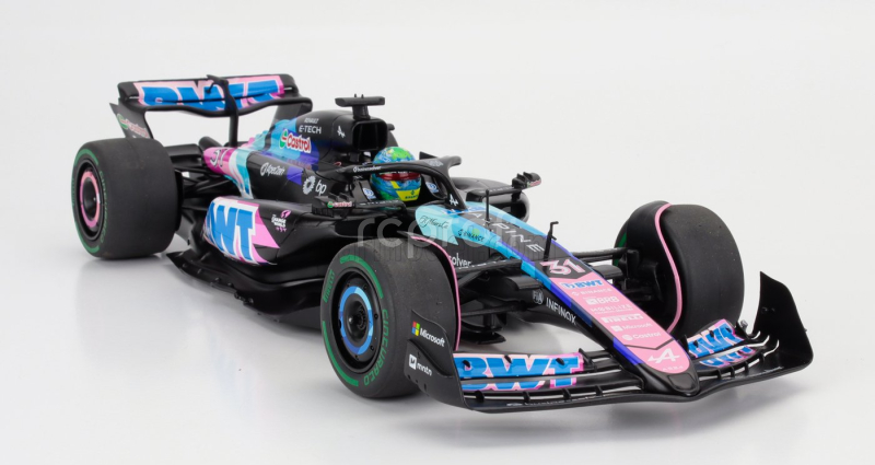 Solido Alpine F1  A524 Team Bwt Alpine N 31 Brazilian Gp 2024 Esteban Ocon 1:18 Černá Modrá Růžová