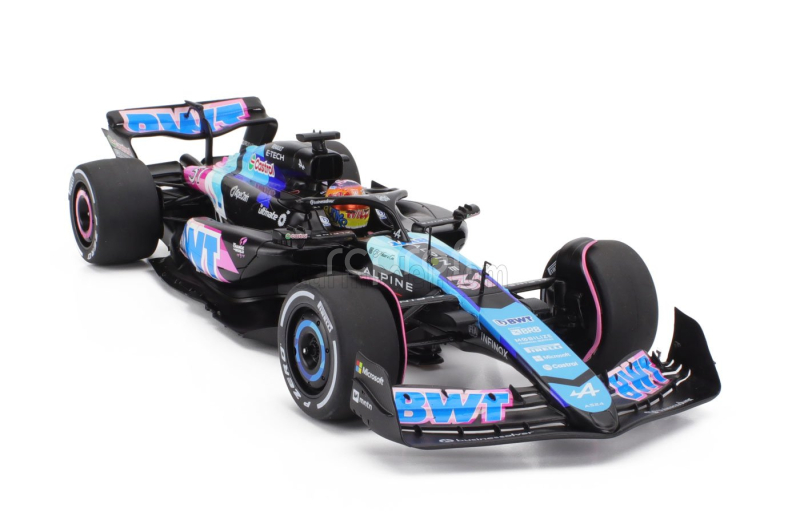 Solido Alpine F1  A524 Team Bwt Alpine N 31 Miami Gp 2024 Esteban Ocon 1:18 Černá Modrá Růžová