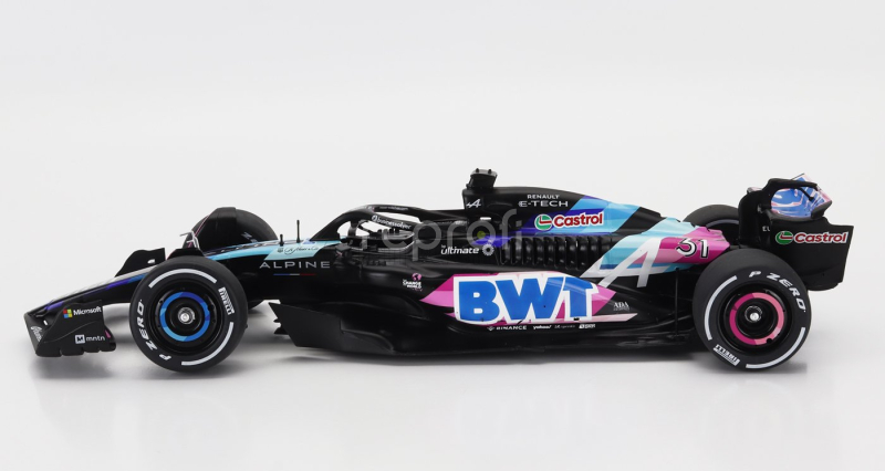 Solido Alpine F1  A524 Team Bwt Alpine N 31 Presentation Season 2024 Esteban Ocon 1:18 Černá Modrá Růžová
