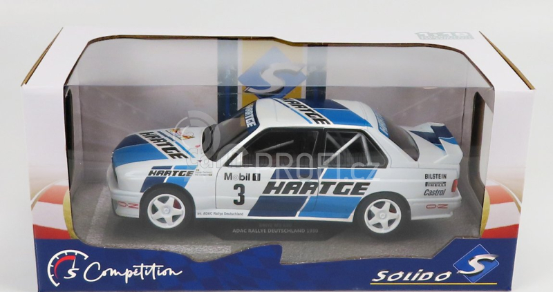 Solido BMW 3-series (e30) Gr.a N 3 Rally Deutchland 1990 1:18 Bílá 2 Tóny Modrá