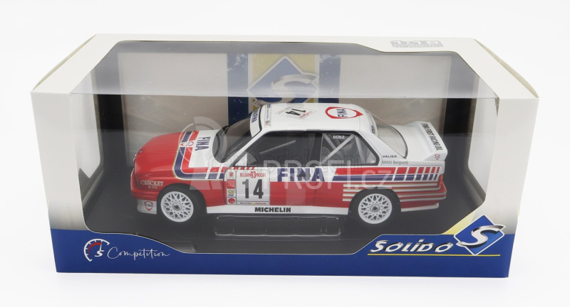 Solido BMW 3-series (e30) N 14 Belgium Procar 1993 Marc Duez 1:18 Červená Bílá