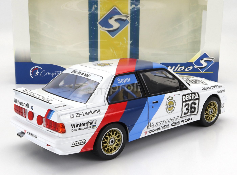 Solido BMW 3-series (e30) N 36 Dtm Season 1989 Steve Soper 1:18 Bílá Modrá