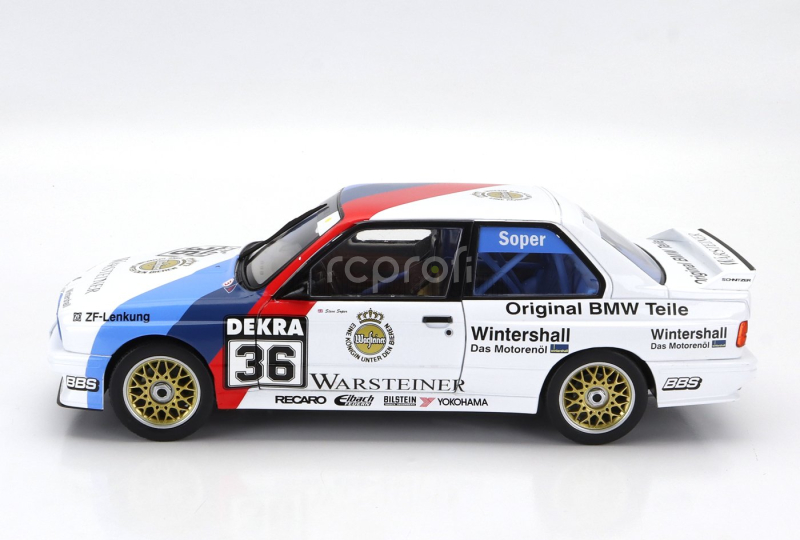 Solido BMW 3-series (e30) N 36 Dtm Season 1989 Steve Soper 1:18 Bílá Modrá