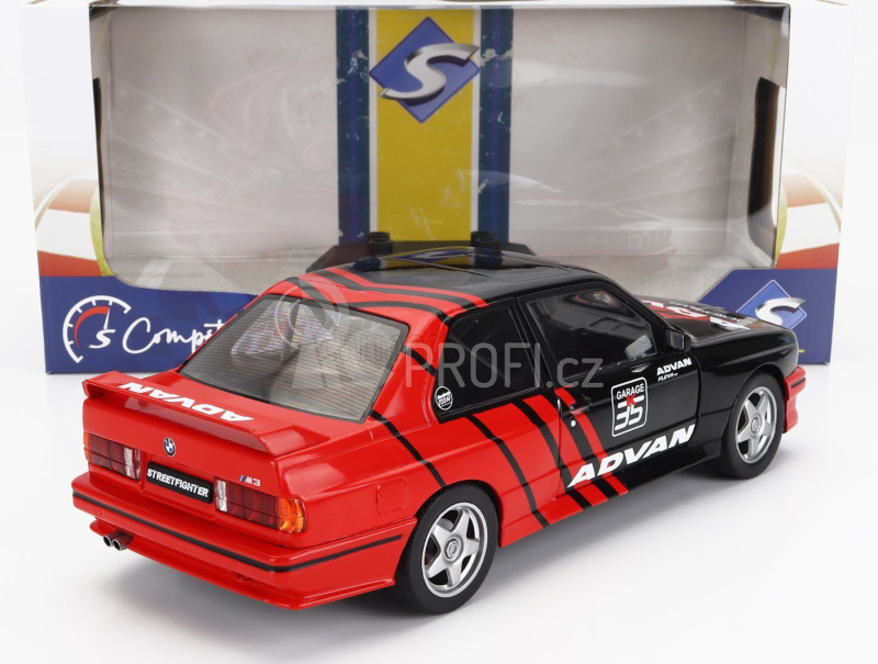Solido BMW 3-series M3 (e30) Advan Rally Drift Team 1990 1:18 Červená Černá