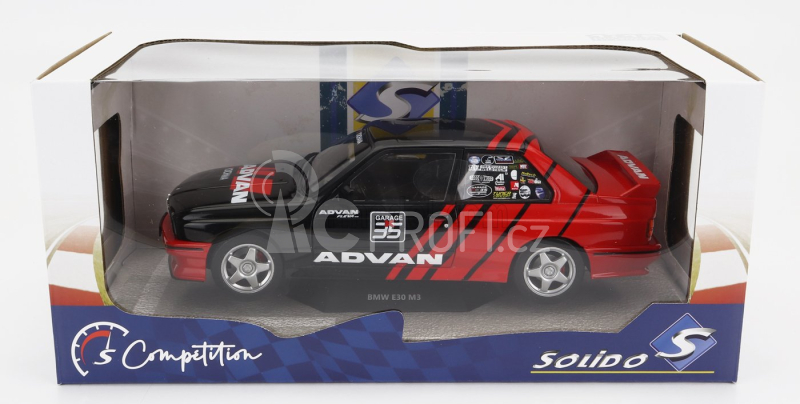 Solido BMW 3-series M3 (e30) Advan Rally Drift Team 1990 1:18 Červená Černá