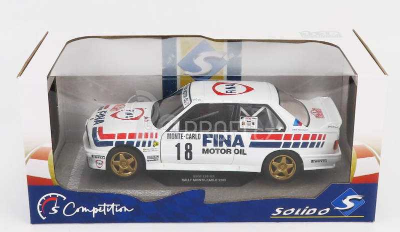 Solido BMW 3-series M3 (e30) Fina Gr.a N 18 Rally Montecarlo 1989 Marc Duez - Alain Lopes 1:18 Bílá Červená Ble
