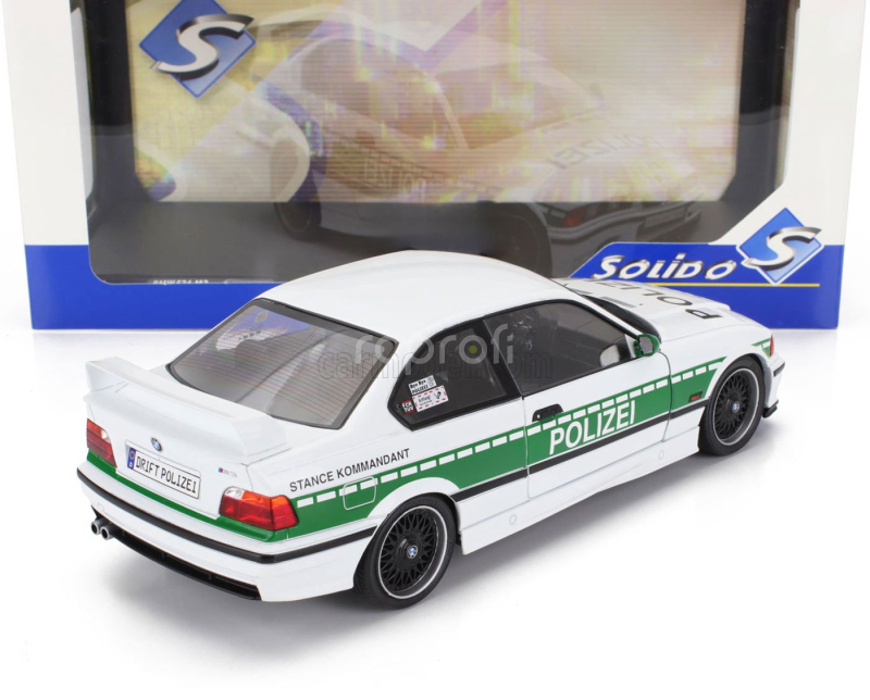 Solido BMW 3-series M3 (e36) Coupe Polizei 1991 1:18 Bílá Zelená