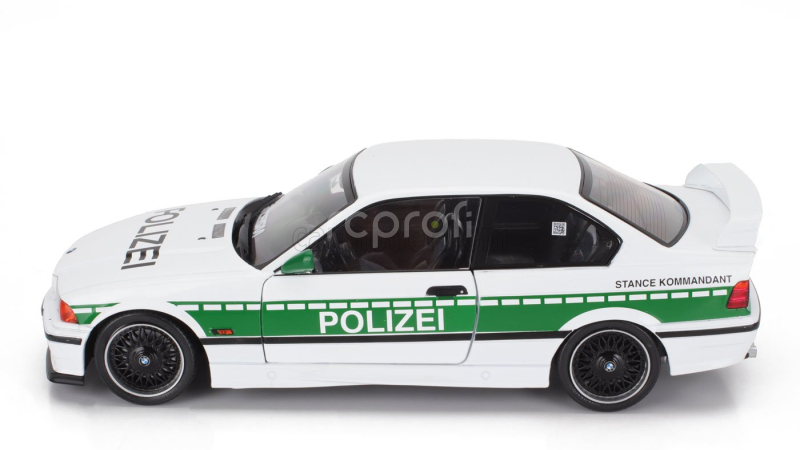 Solido BMW 3-series M3 (e36) Coupe Polizei 1991 1:18 Bílá Zelená