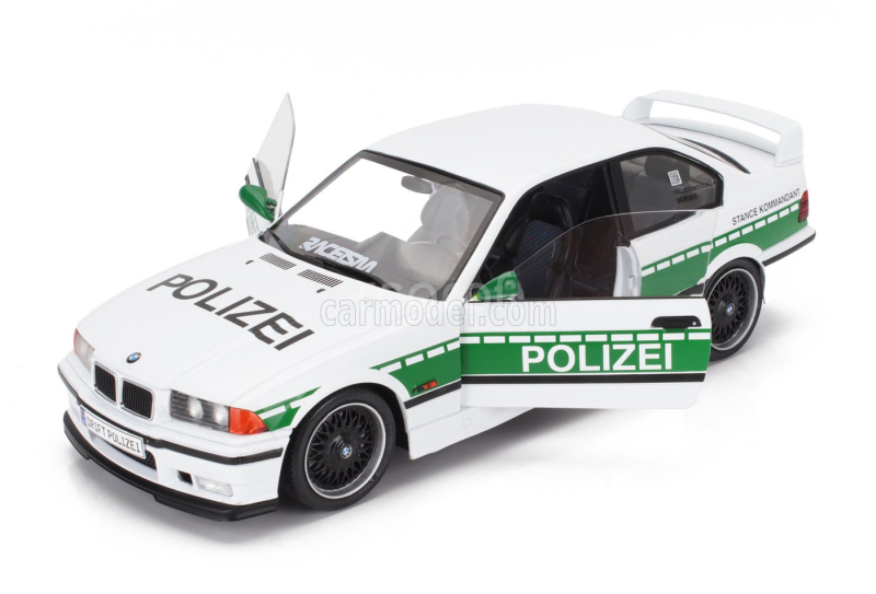 Solido BMW 3-series M3 (e36) Coupe Polizei 1991 1:18 Bílá Zelená