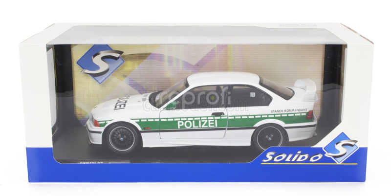 Solido BMW 3-series M3 (e36) Coupe Polizei 1991 1:18 Bílá Zelená