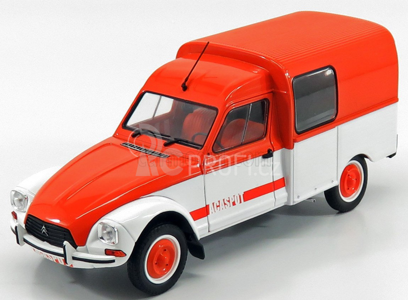 Solido Citroen Acadiane Van Acaspot 1984 1:18 Oranžová Bílá