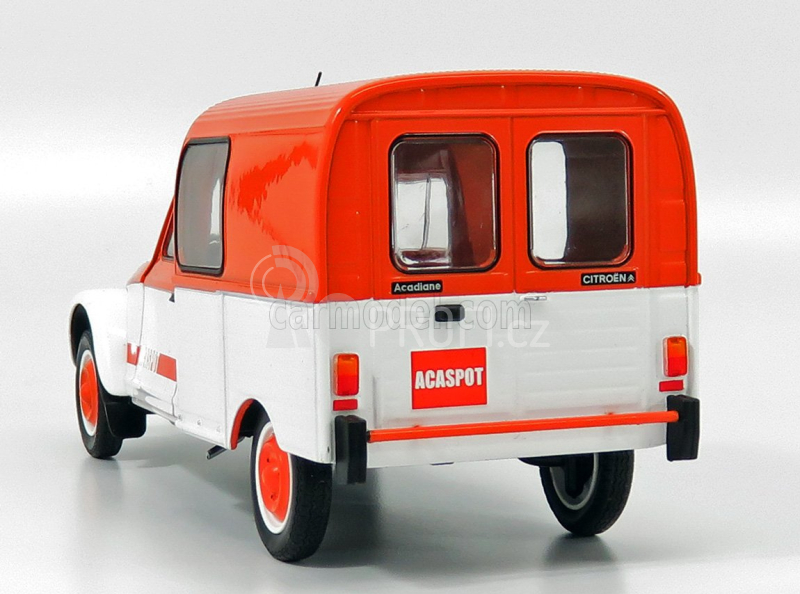 Solido Citroen Acadiane Van Acaspot 1984 1:18 Oranžová Bílá