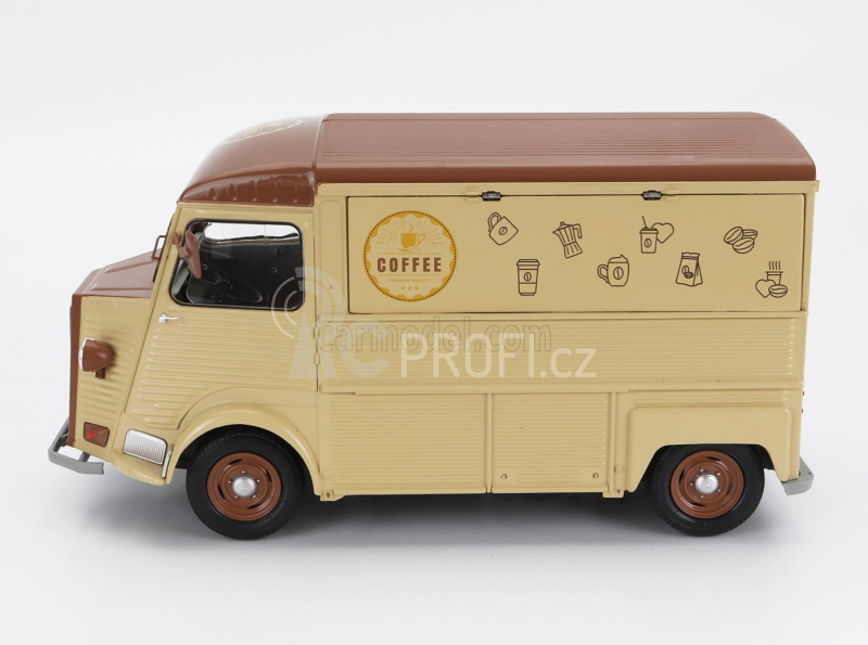 Solido Citroen Type Hy Van Cafe Ambulant 1969 1:18 Krémově Hnědá