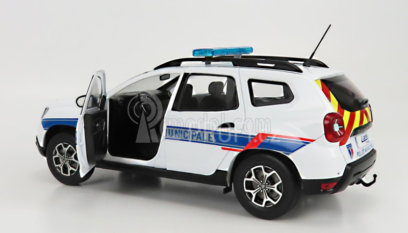 Solido Dacia Duster Mkii Police Municipale 2019 1:18 Bílá Světle Modrá