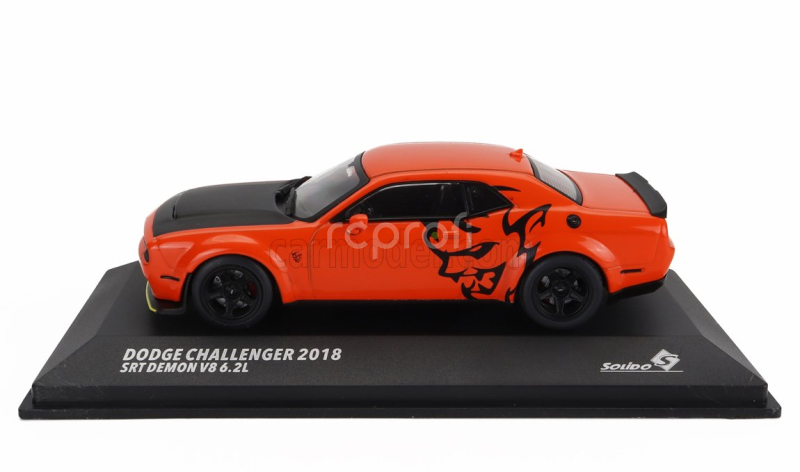 Solido Dodge Challenger Srt Demon V8 6.2l Coupe 2018 1:43 Oranžová Černá