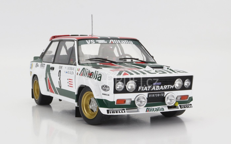 Solido Fiat 131 Abarth Alitalia N 3 3rd Rally Montecarlo 1979 M.alen - I.kivimaki 1:18 Bílá Červená Zelená