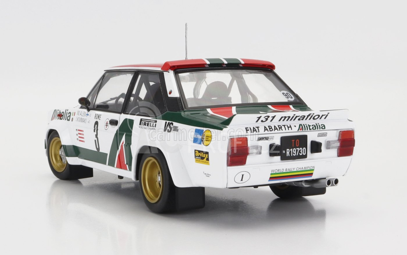 Solido Fiat 131 Abarth Alitalia N 3 3rd Rally Montecarlo 1979 M.alen - I.kivimaki 1:18 Bílá Červená Zelená