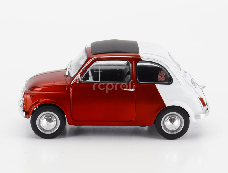 Solido Fiat 500 Italian Livery Tribute 1965 1:18 Červená Zelená Bílá
