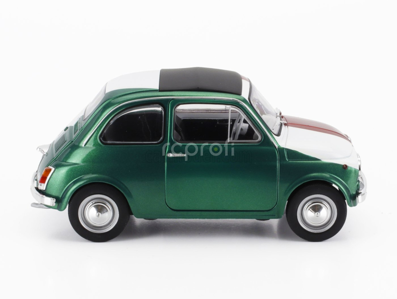 Solido Fiat 500 Italian Livery Tribute 1965 1:18 Červená Zelená Bílá