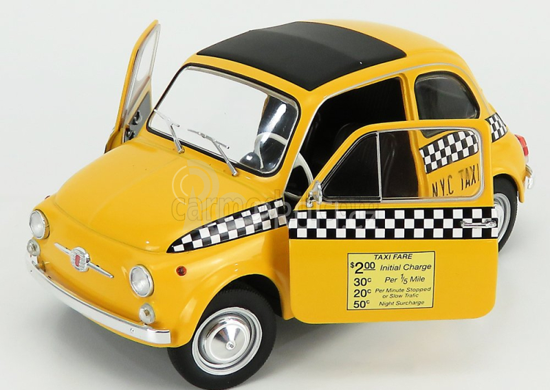 Solido Fiat 500 Taxi Nyc New York City 1965 1:18 Žlutá